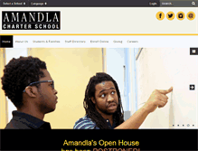 Tablet Screenshot of amandlacharterschool.org